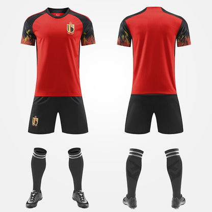 Ensemble de Maillots de Football –  Mexique , Belgique , Croatie (Domicile et Extérieur)