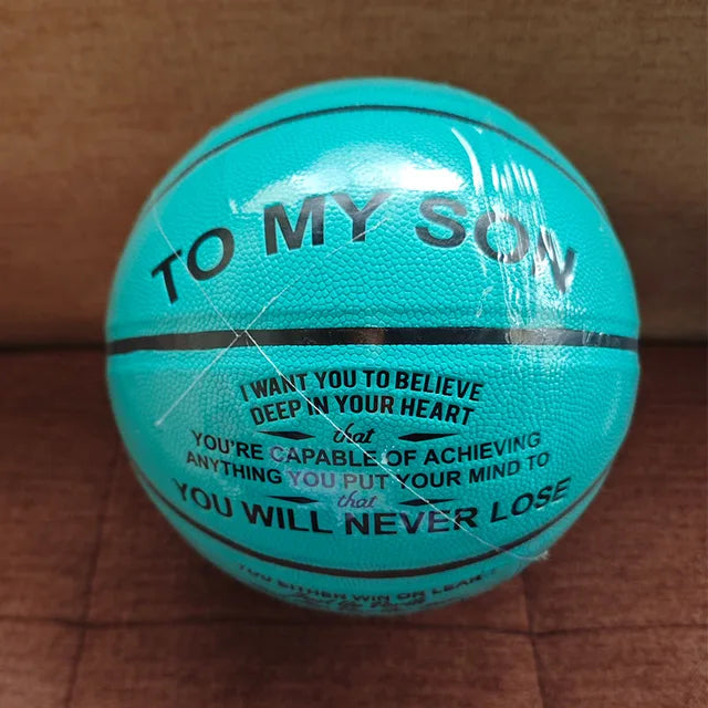 Ballon de Basketball Gravé pour Fils - Cadeau Émotionnel