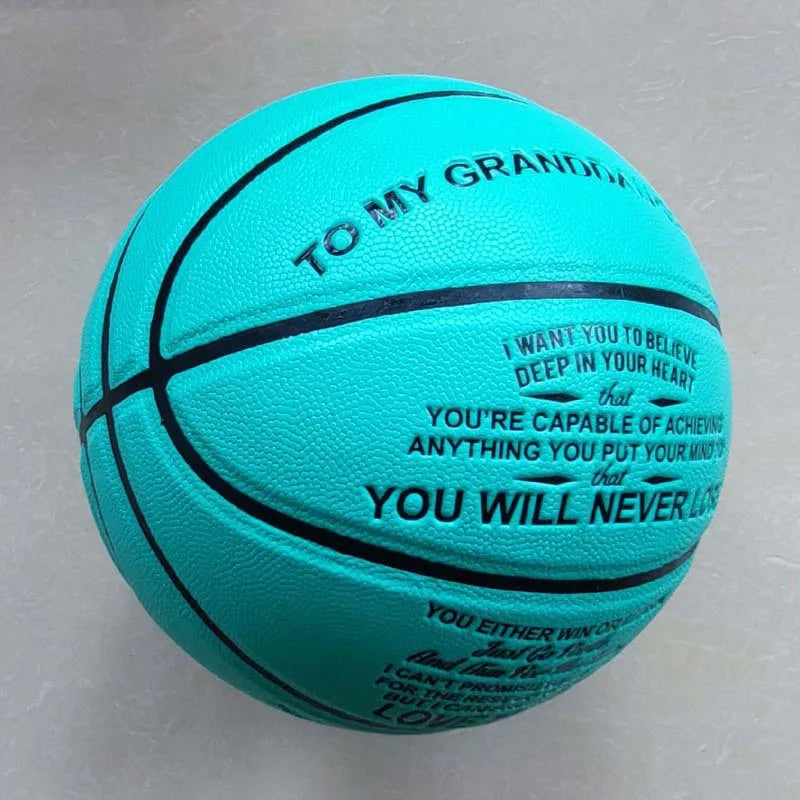 Ballon de Basketball Gravé pour Fils - Cadeau Émotionnel