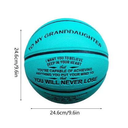 Ballon de Basketball Gravé pour Fils - Cadeau Émotionnel