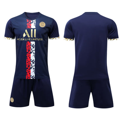 Ensemble de Maillots de Football -  Barcelone , Paris Saint-Germain (Domicile, Exterieur)