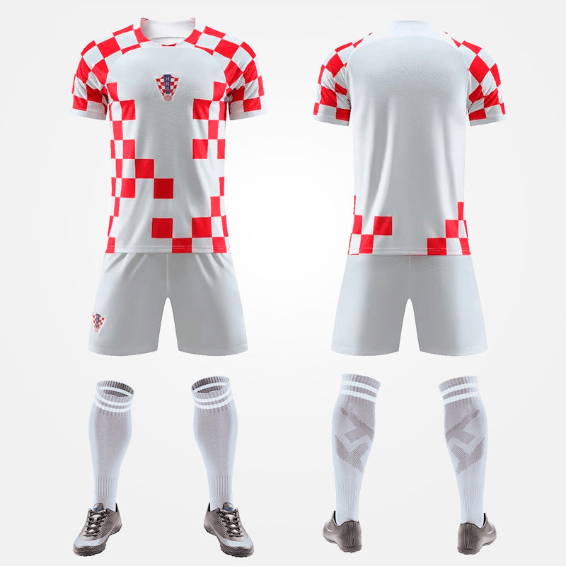 Ensemble de Maillots de Football –  Mexique , Belgique , Croatie (Domicile et Extérieur)