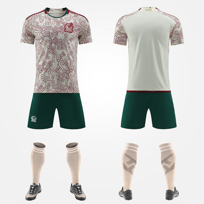 Ensemble de Maillots de Football –  Mexique , Belgique , Croatie (Domicile et Extérieur)