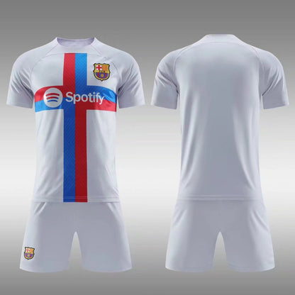 Ensemble de Maillots de Football -  Barcelone , Paris Saint-Germain (Domicile, Exterieur)