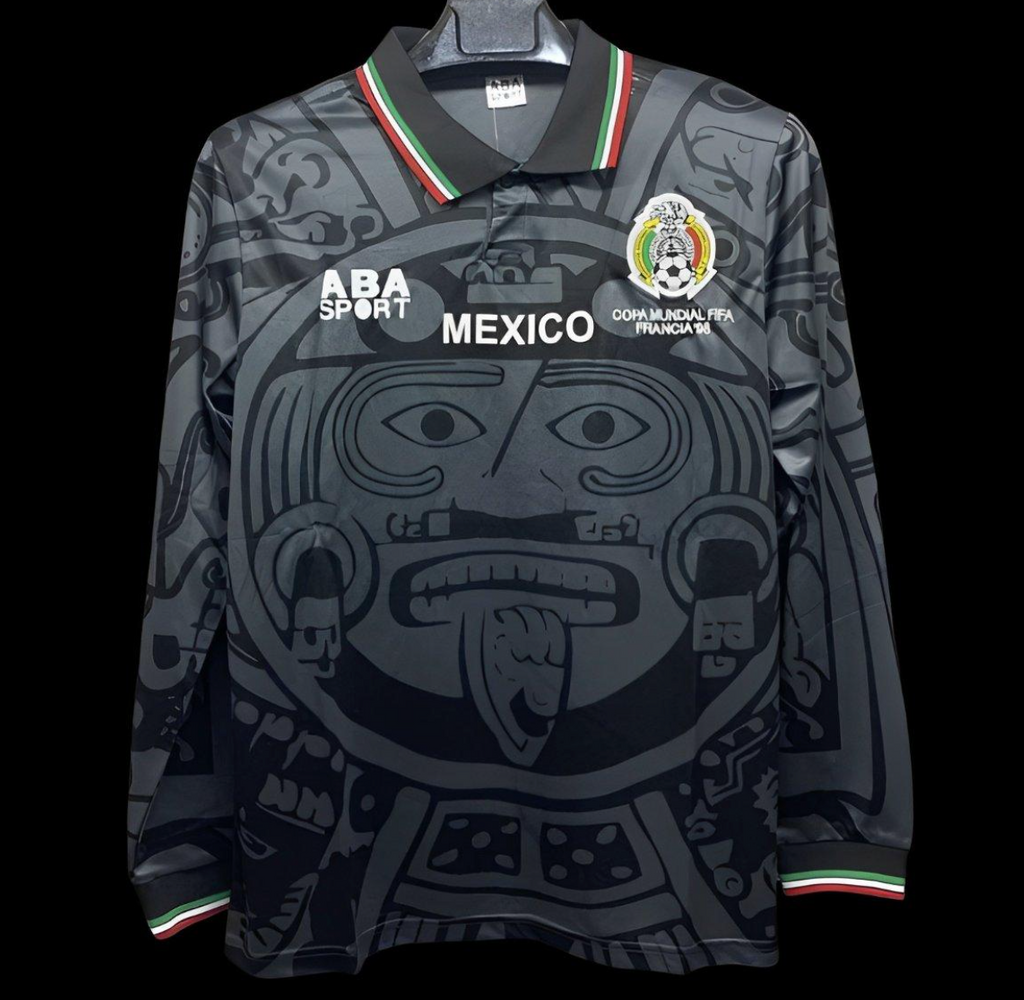 1998 Mexico Third Black Long Sleeve