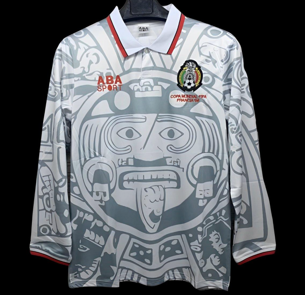 1998 Mexico Away White Long Sleeve