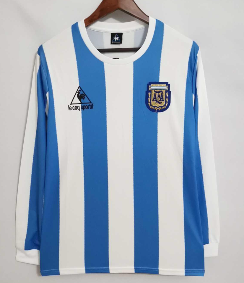 1986 Argentina Home Long Sleeve