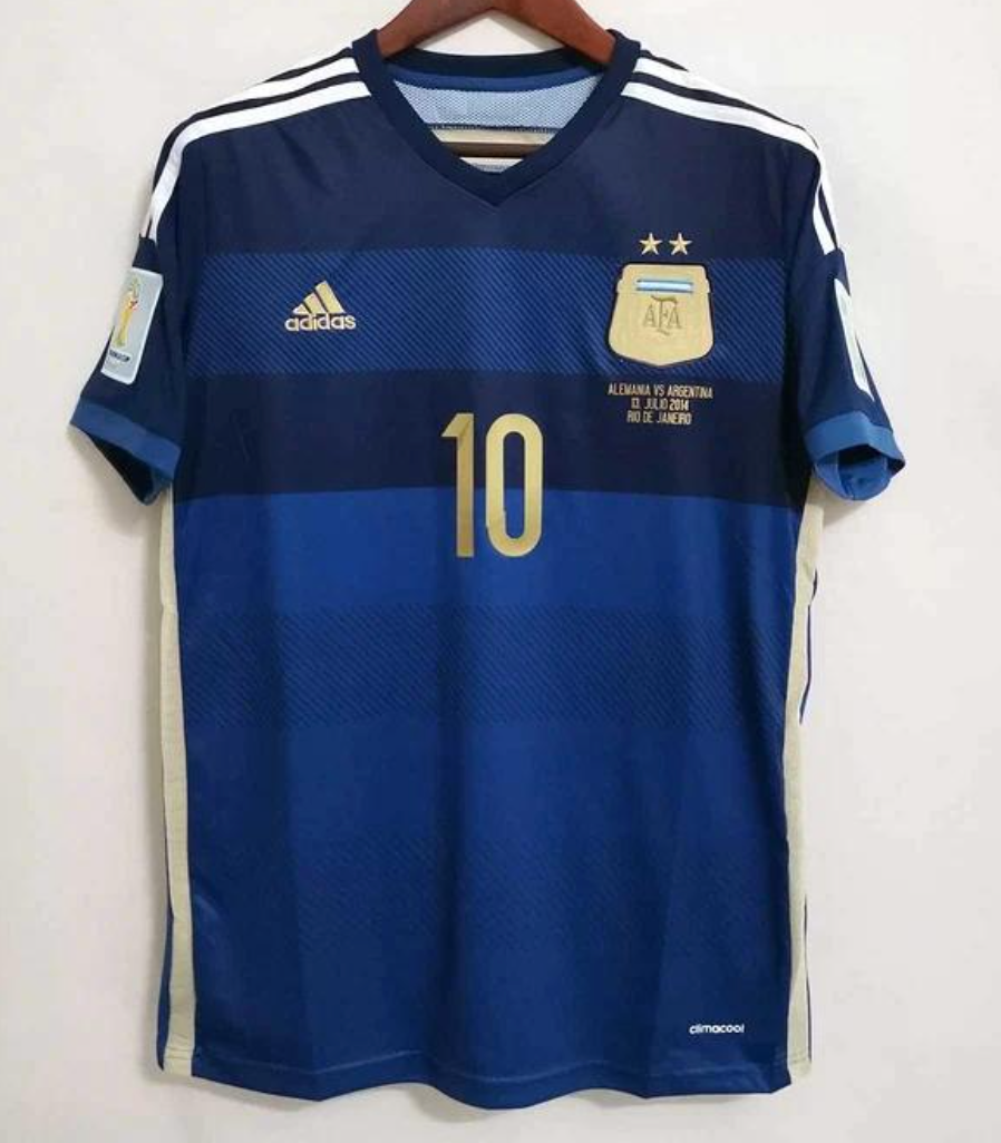 2014 Argentina Away Messi / World Cup Patch