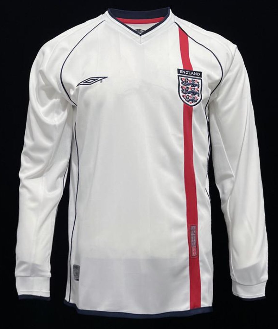 2002 England Home Long Sleeve