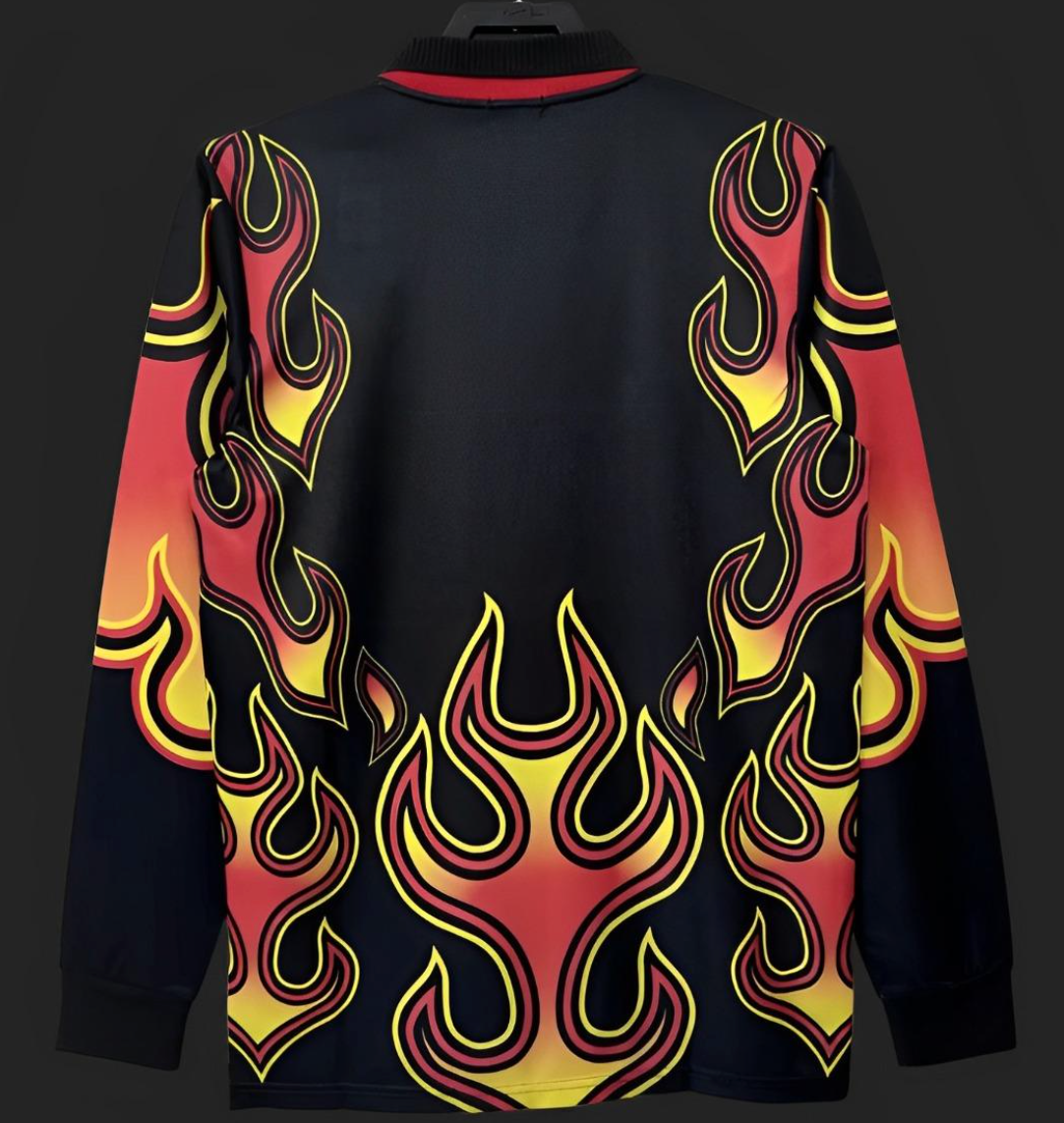 1998 Japan Goalkeeper Red Flame Long Sleeve