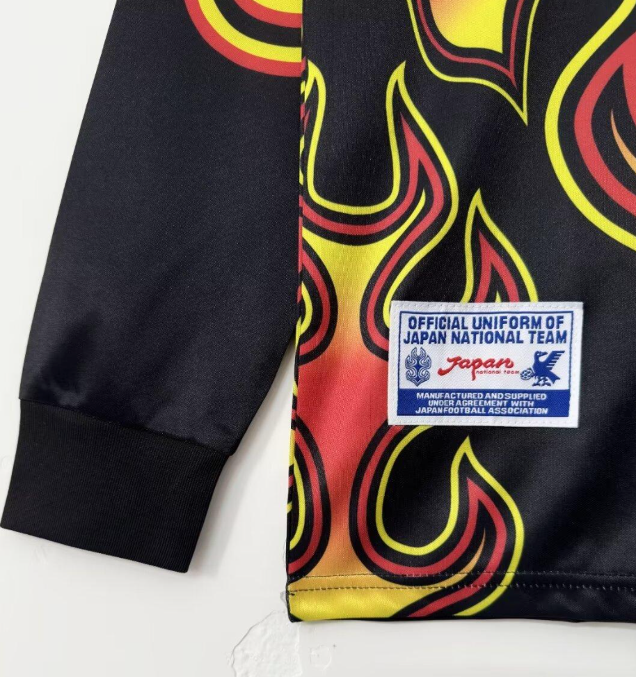 1998 Japan Goalkeeper Red Flame Long Sleeve