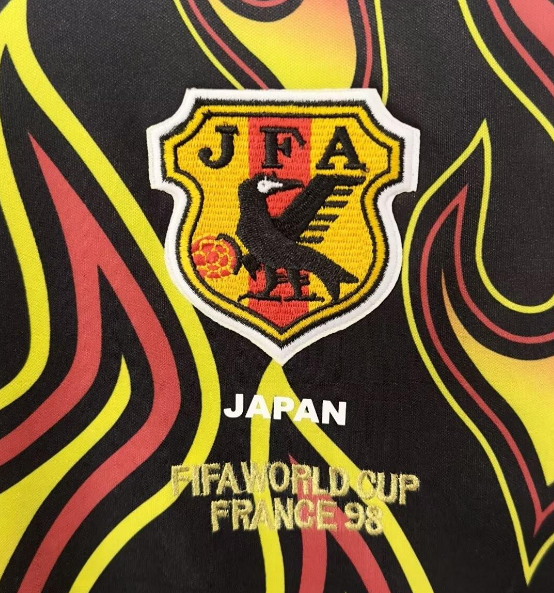 1998 Japan Goalkeeper Red Flame Long Sleeve
