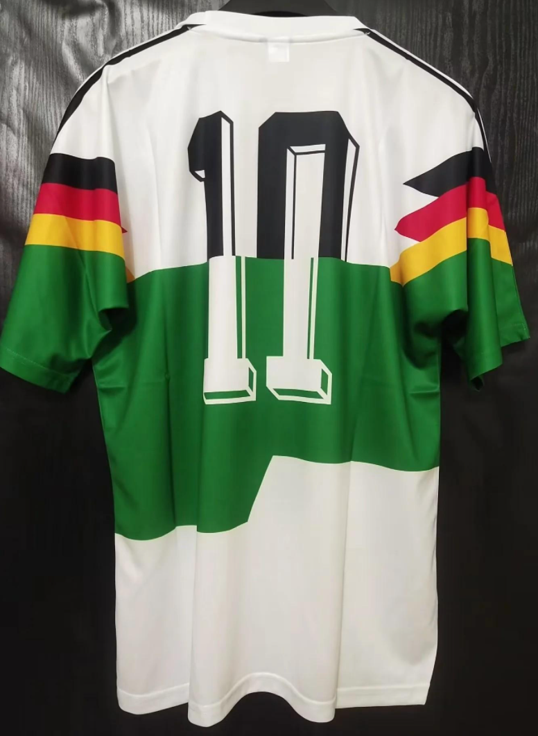 1990 Germany Home With Mash-up Strip green