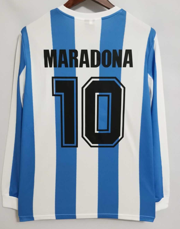 1986 Argentina Home Long Sleeve