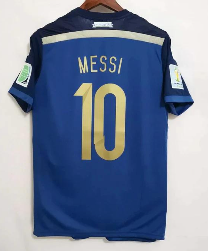 2014 Argentina Away Messi / World Cup Patch