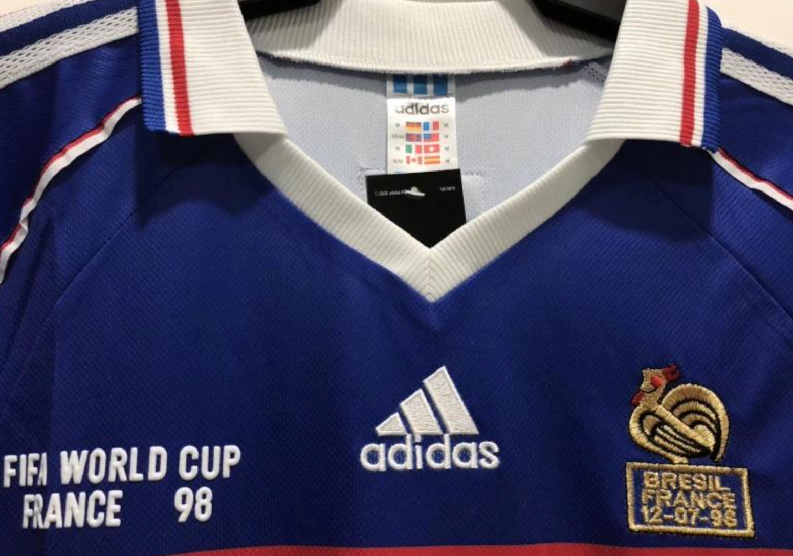 1998 Long Sleeve France Home/Patch