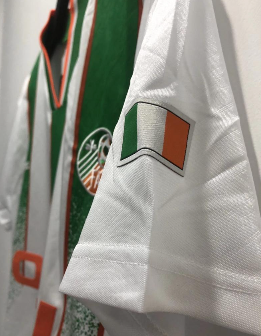 1994 Ireland Away White With OPEL Sponsor
