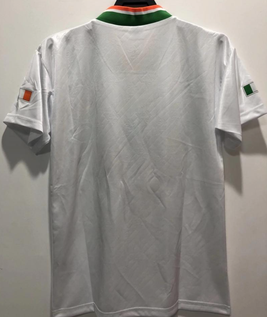 1994 Ireland Away White With OPEL Sponsor