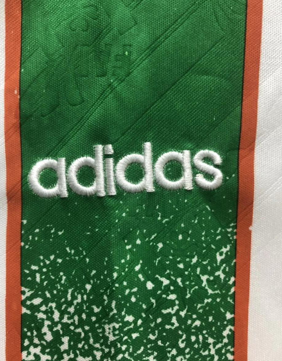 1994 Ireland Away White With OPEL Sponsor
