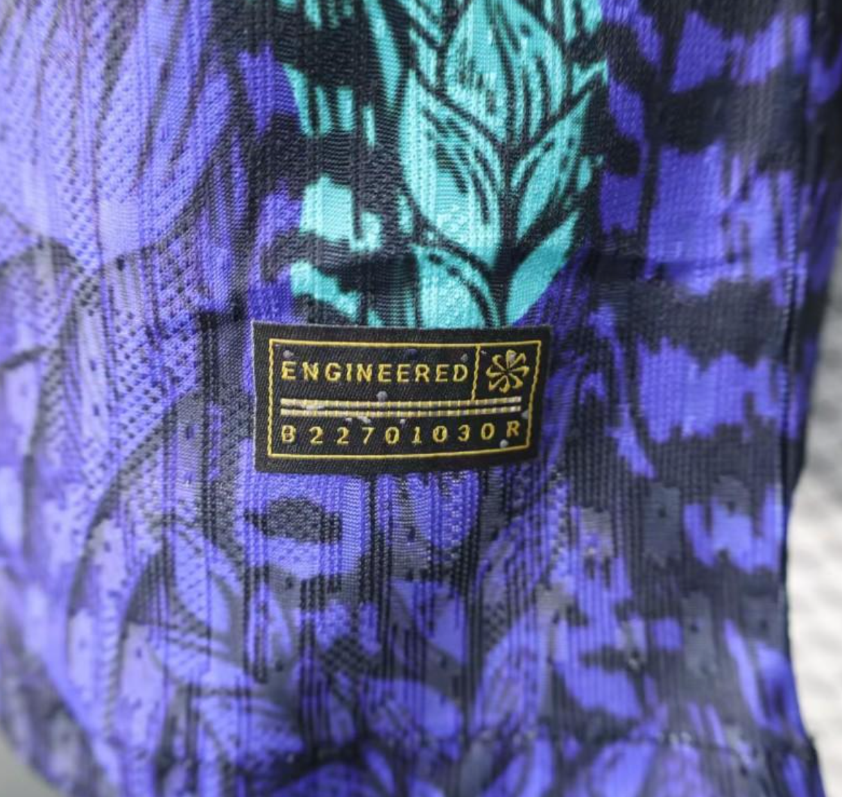 Player Version 2025 Brazil Purple with Tropical Leaf Pattern