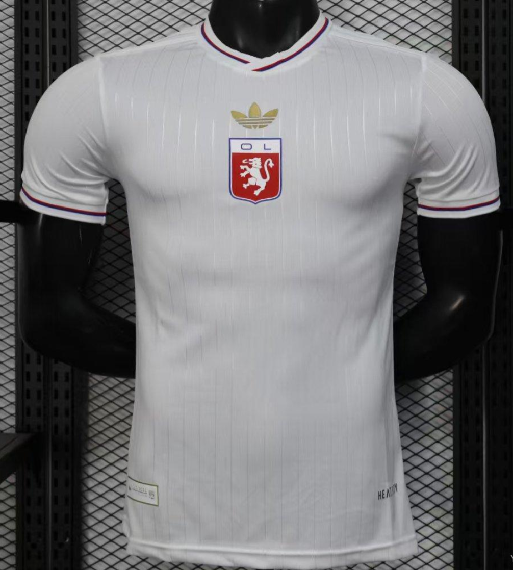 25/26 Olympique Lyonnais Lyon White 50Th Anniversary