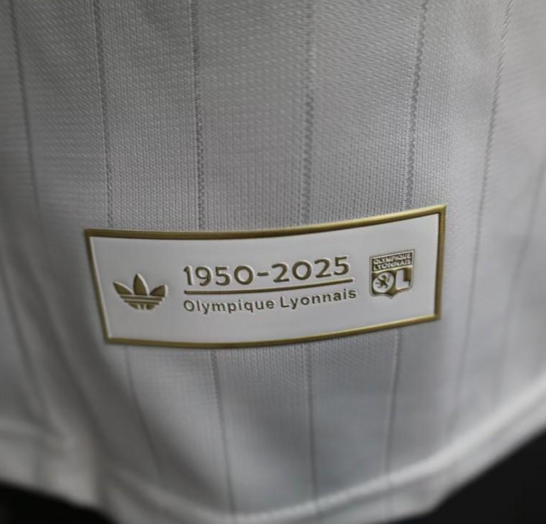 25/26 Olympique Lyonnais Lyon White 50Th Anniversary