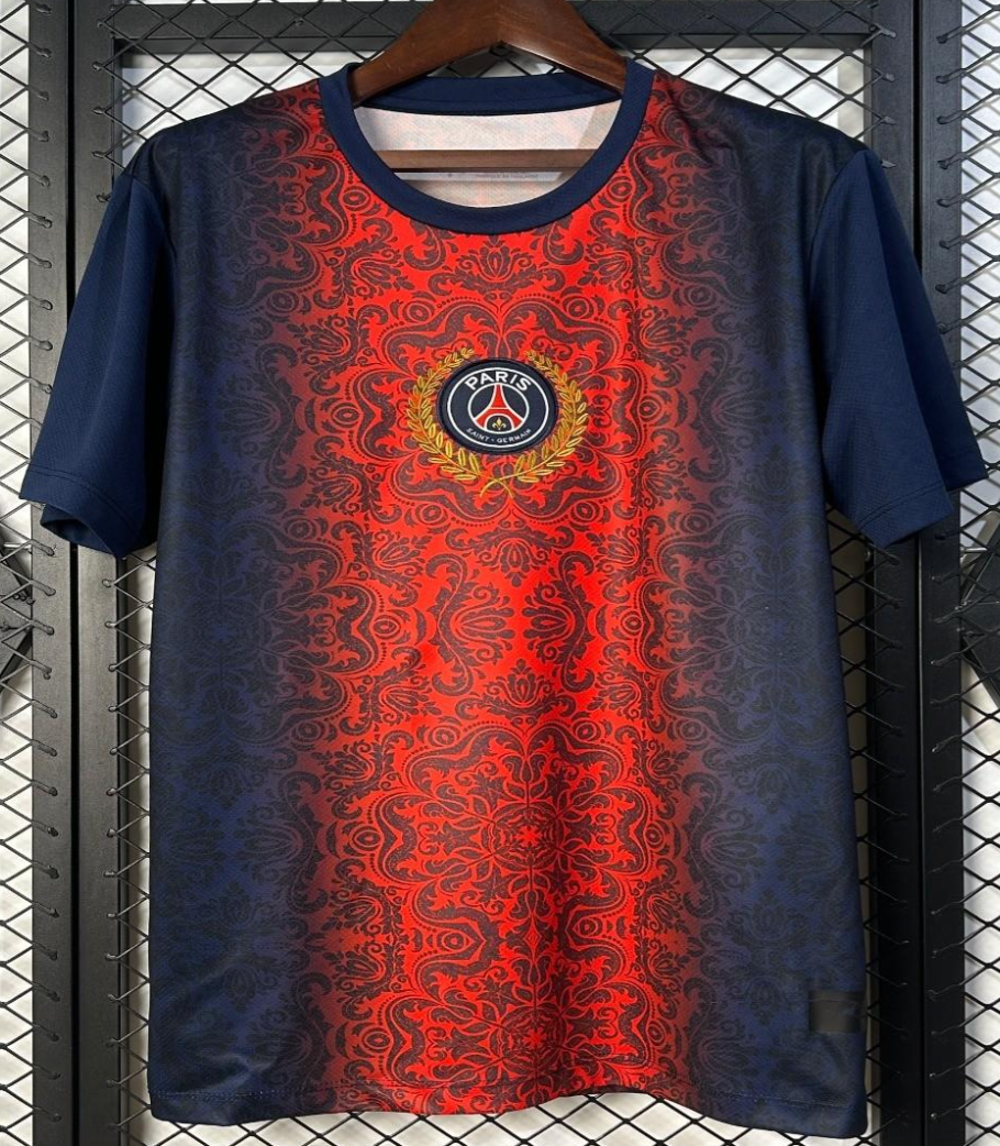 25/26 PSG Paris Saint-Germain Navy with Red Ornate