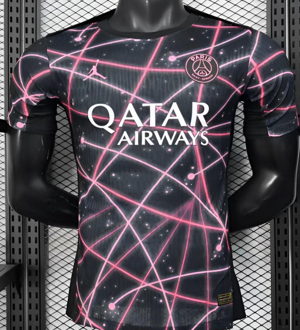 25/26 PSG Black with Neon Geometric