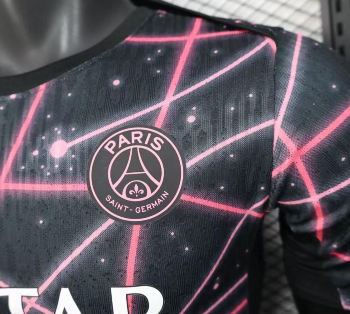 25/26 PSG Black with Neon Geometric