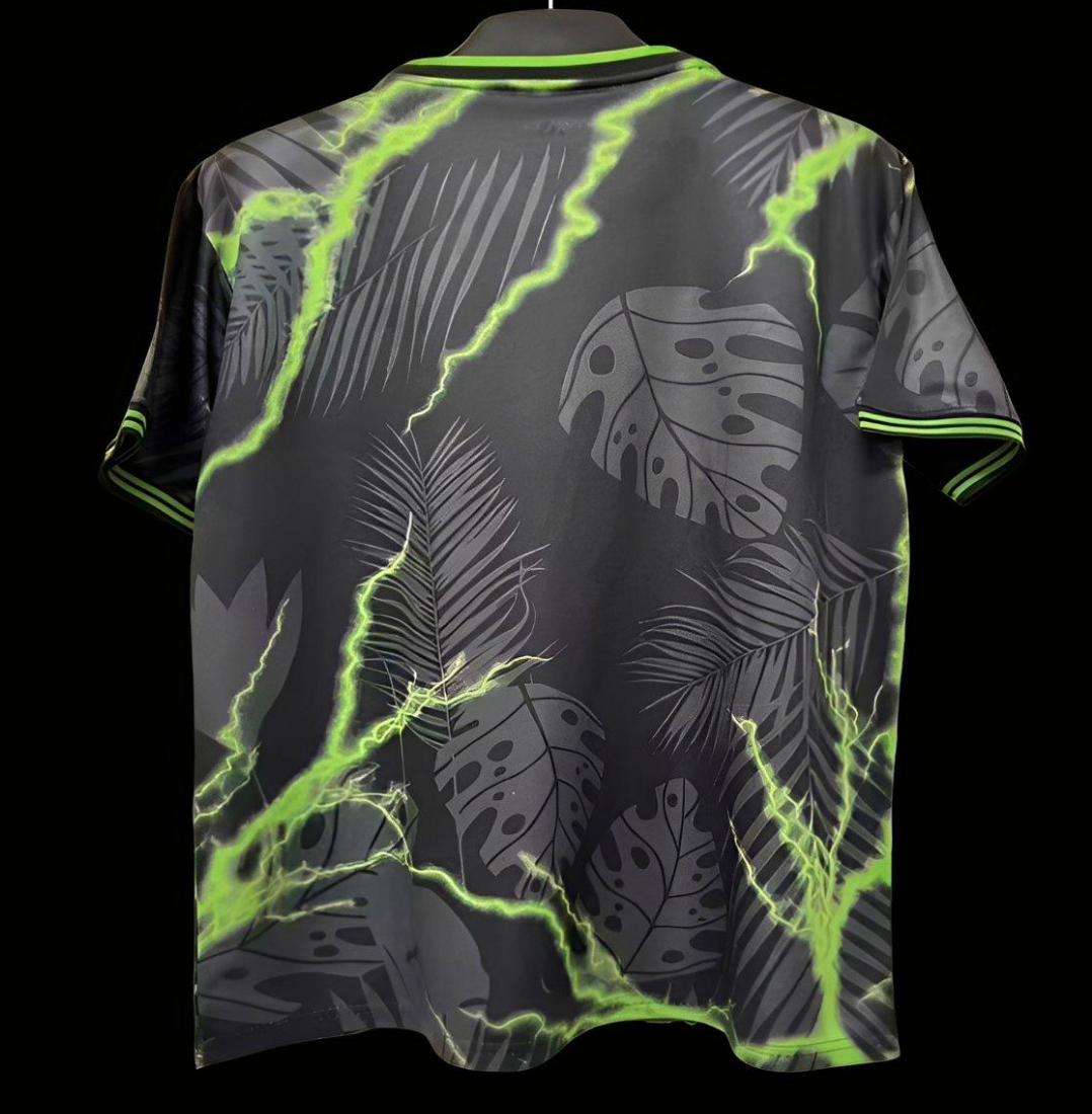 25/26 Real Madrid Black with Lightning and Tropical Leaf