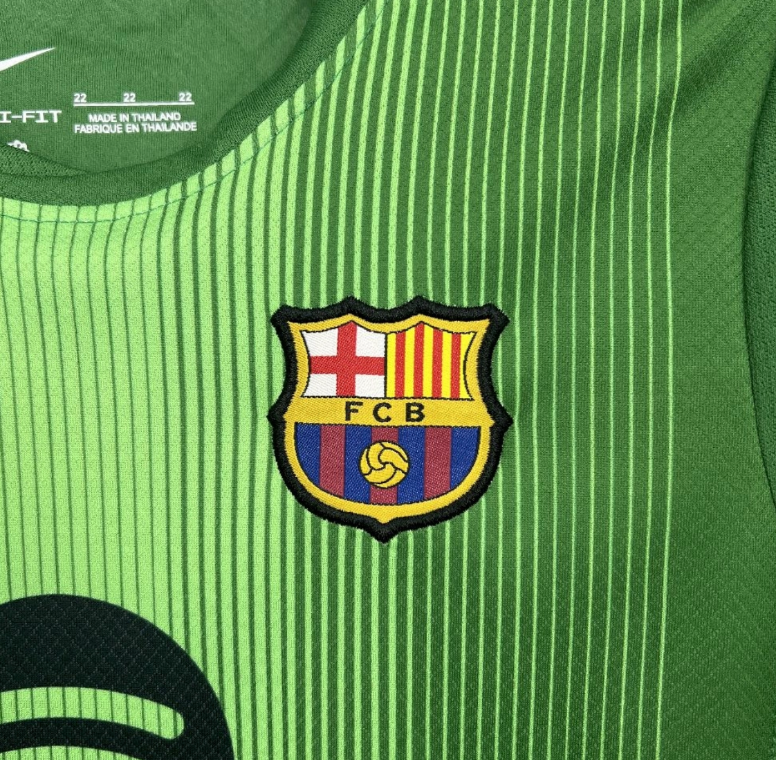 2025/26 Kids Barcelona Goalkeeper Green Kit