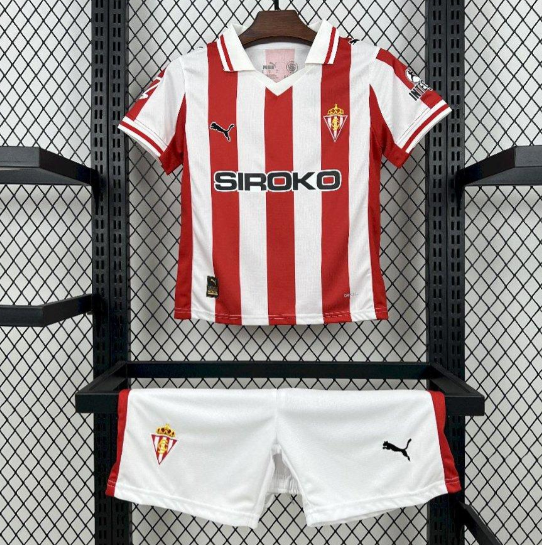 2025/26 Kids Sporting De Gijon Home Kit