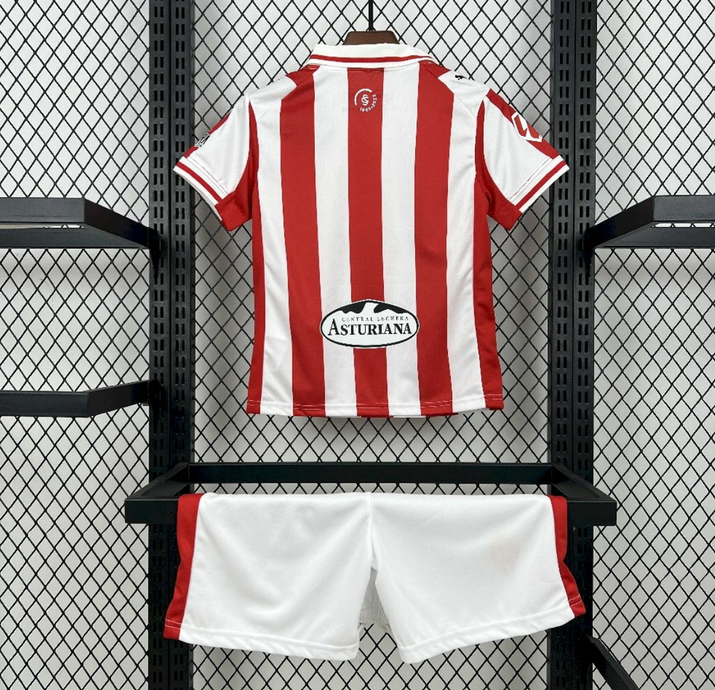 2025/26 Kids Sporting De Gijon Home Kit