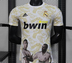 25/26 Real Madrid White with Golden Dragon Pattern