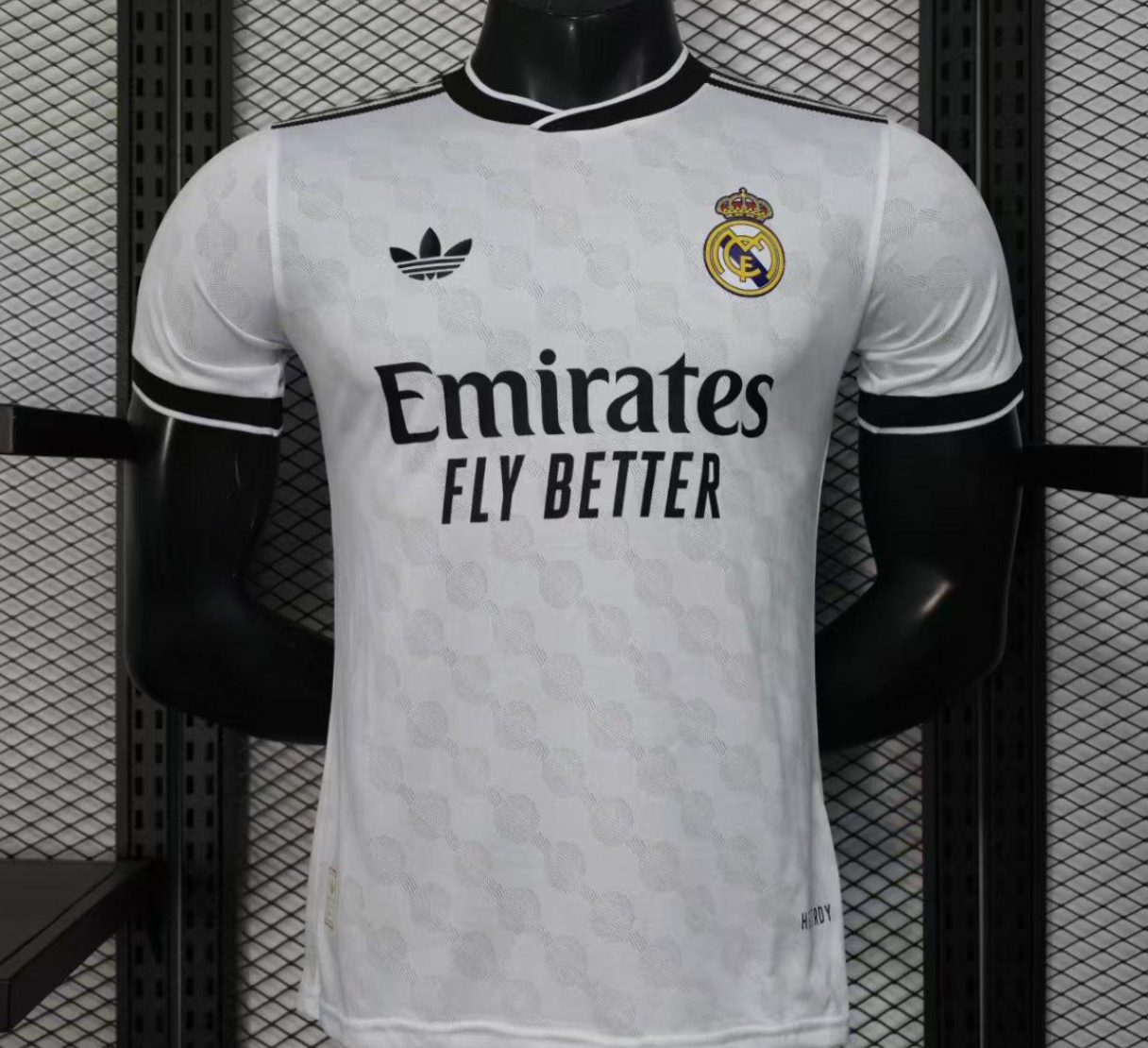 25/26 Real Madrid White with Geometric Pattern
