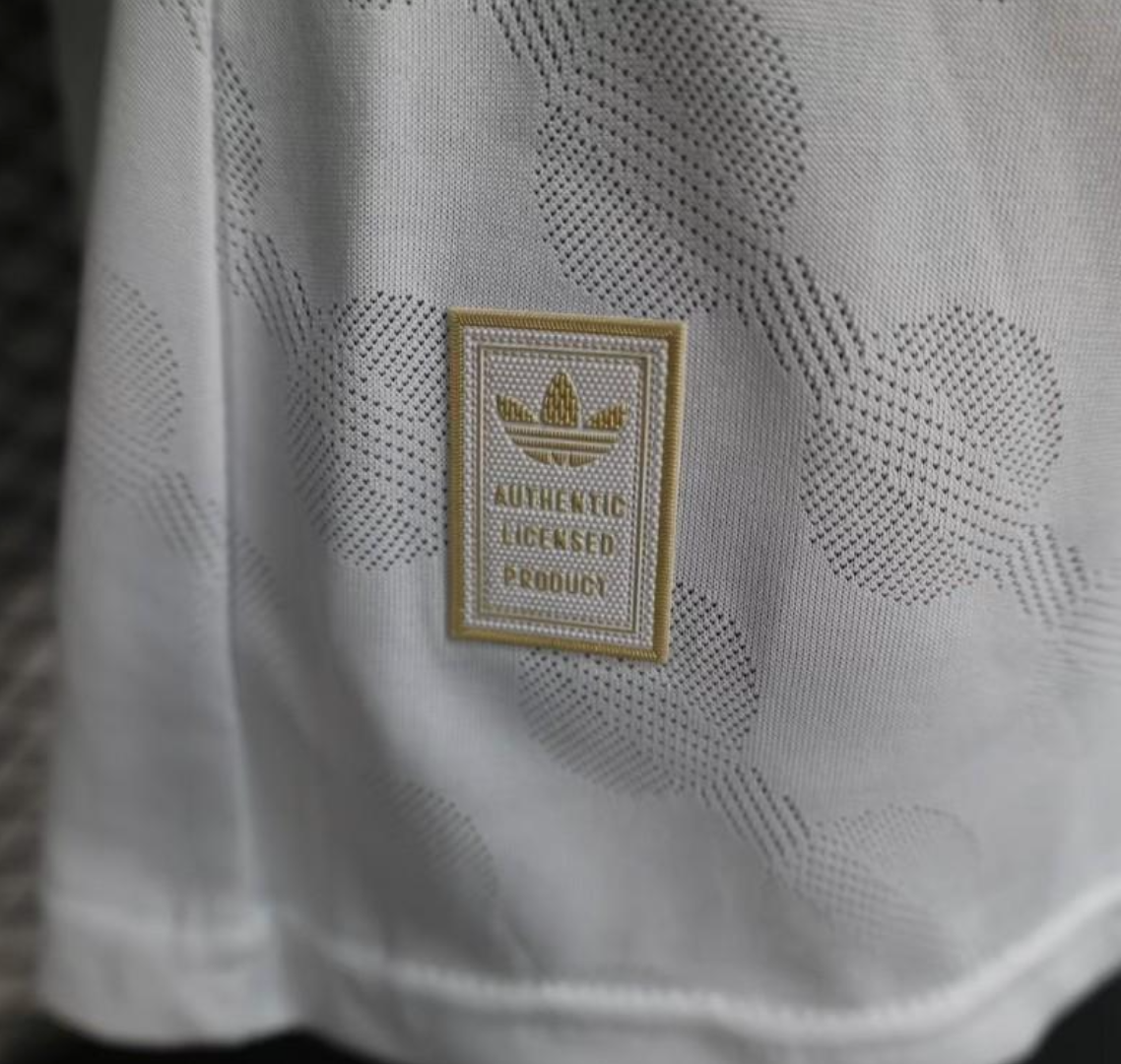 25/26 Real Madrid White with Geometric Pattern
