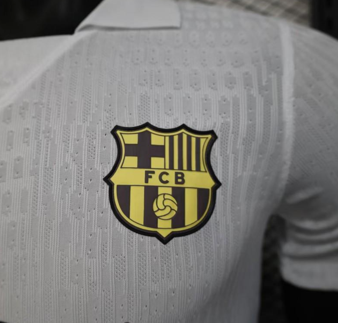 25/26 FC Barcelona White Jersey With 304 Sponsor