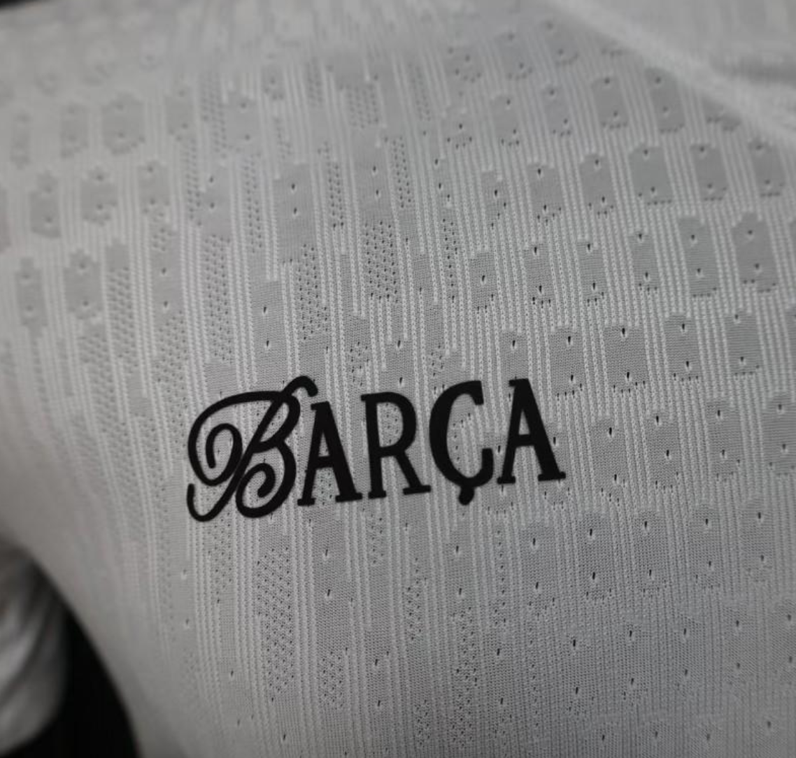25/26 FC Barcelona White Jersey With 304 Sponsor