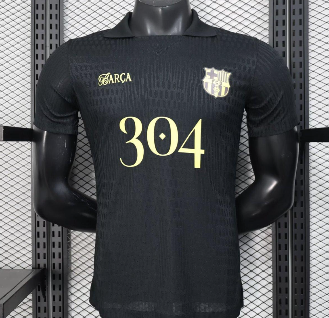25/26 FC Barcelona BLACK Jersey With 304 Sponsor