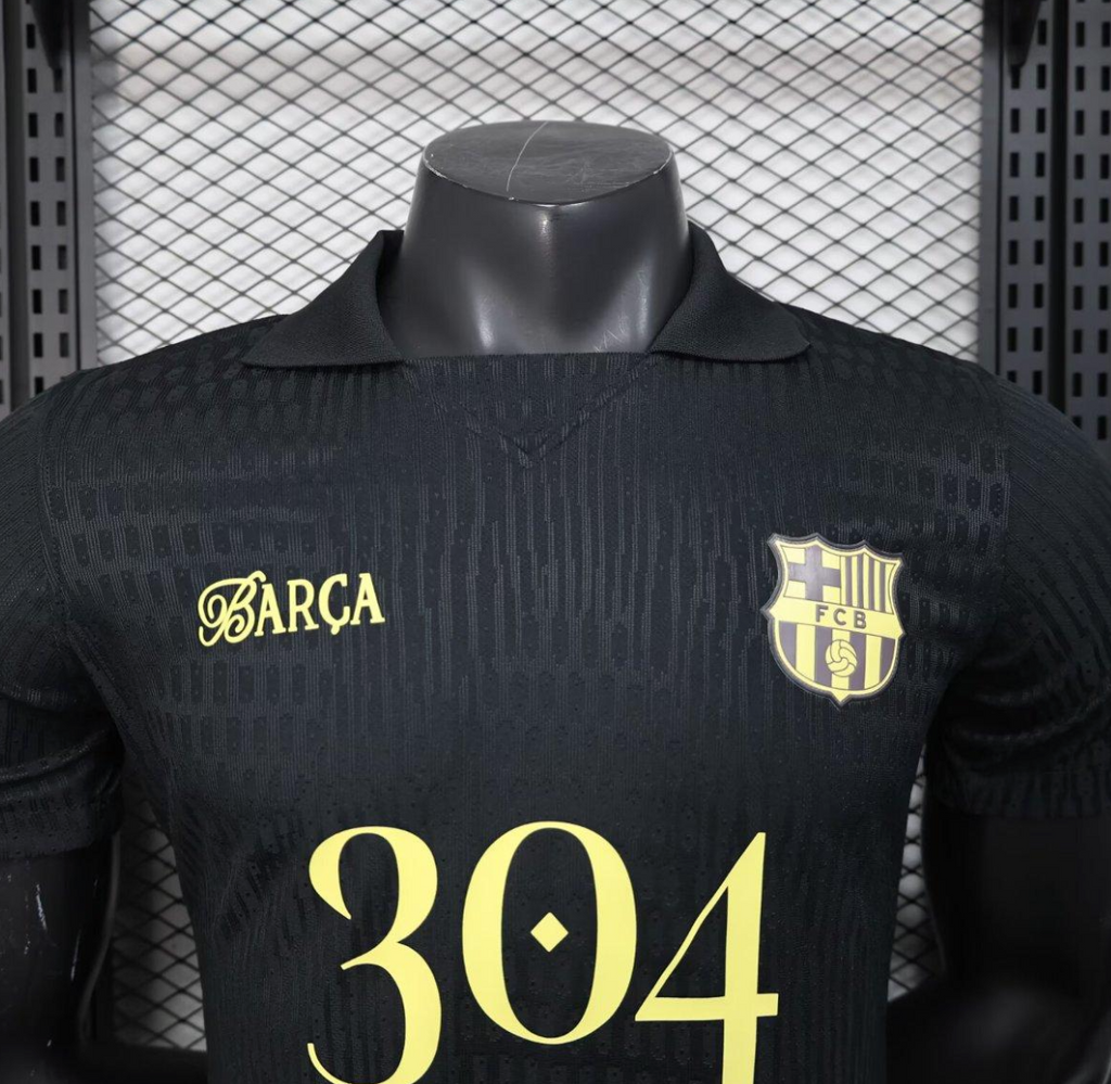 25/26 FC Barcelona BLACK Jersey With 304 Sponsor