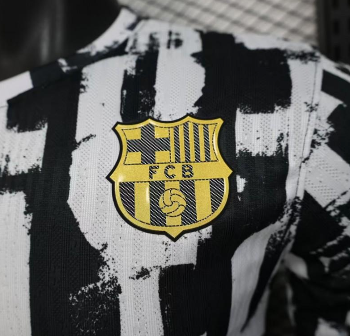 25/26 Barcelona Black with Distressed Stripes