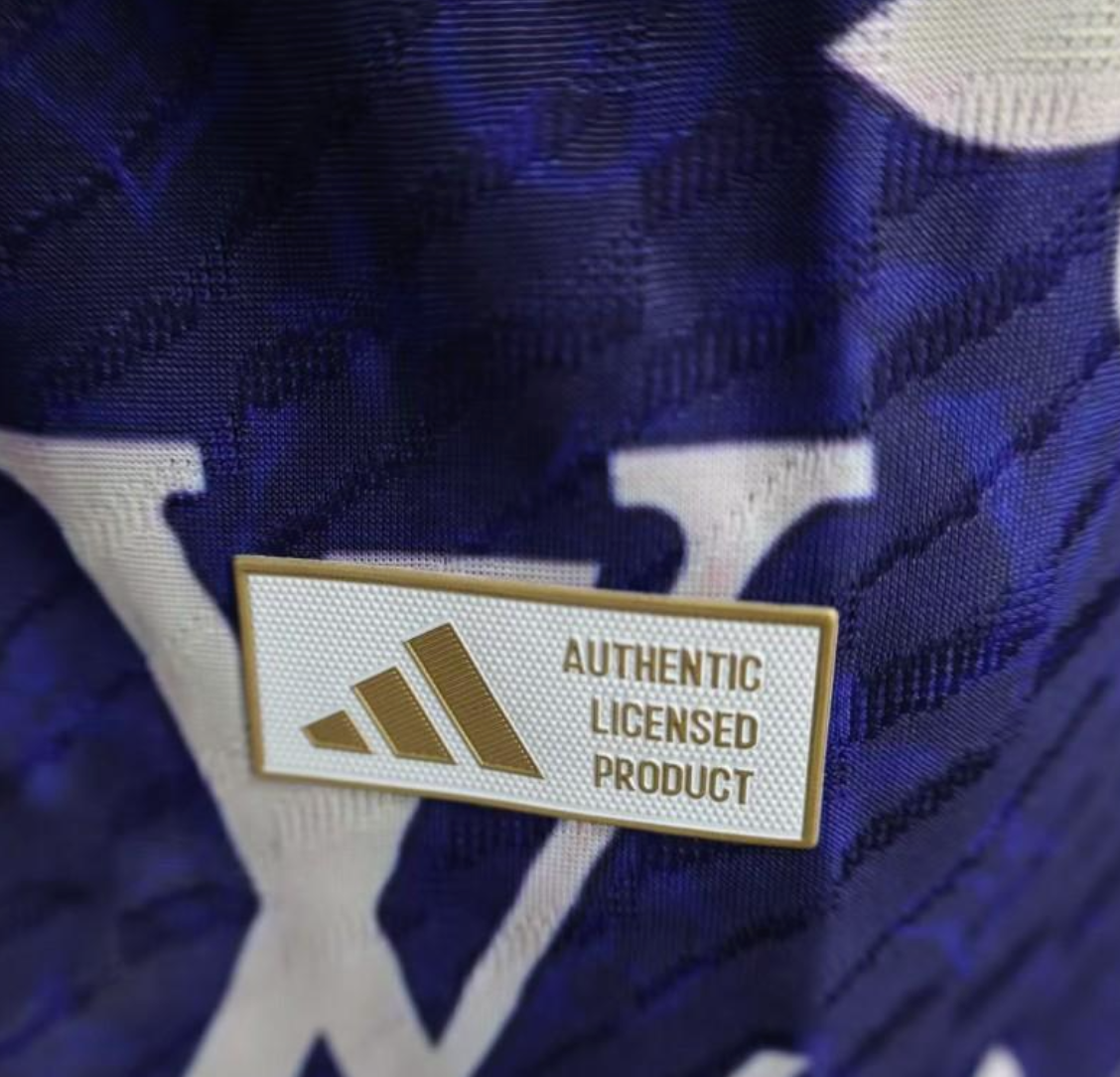 25/26 Real Madrid Blue with Louis Vuitton Monogram Pattern