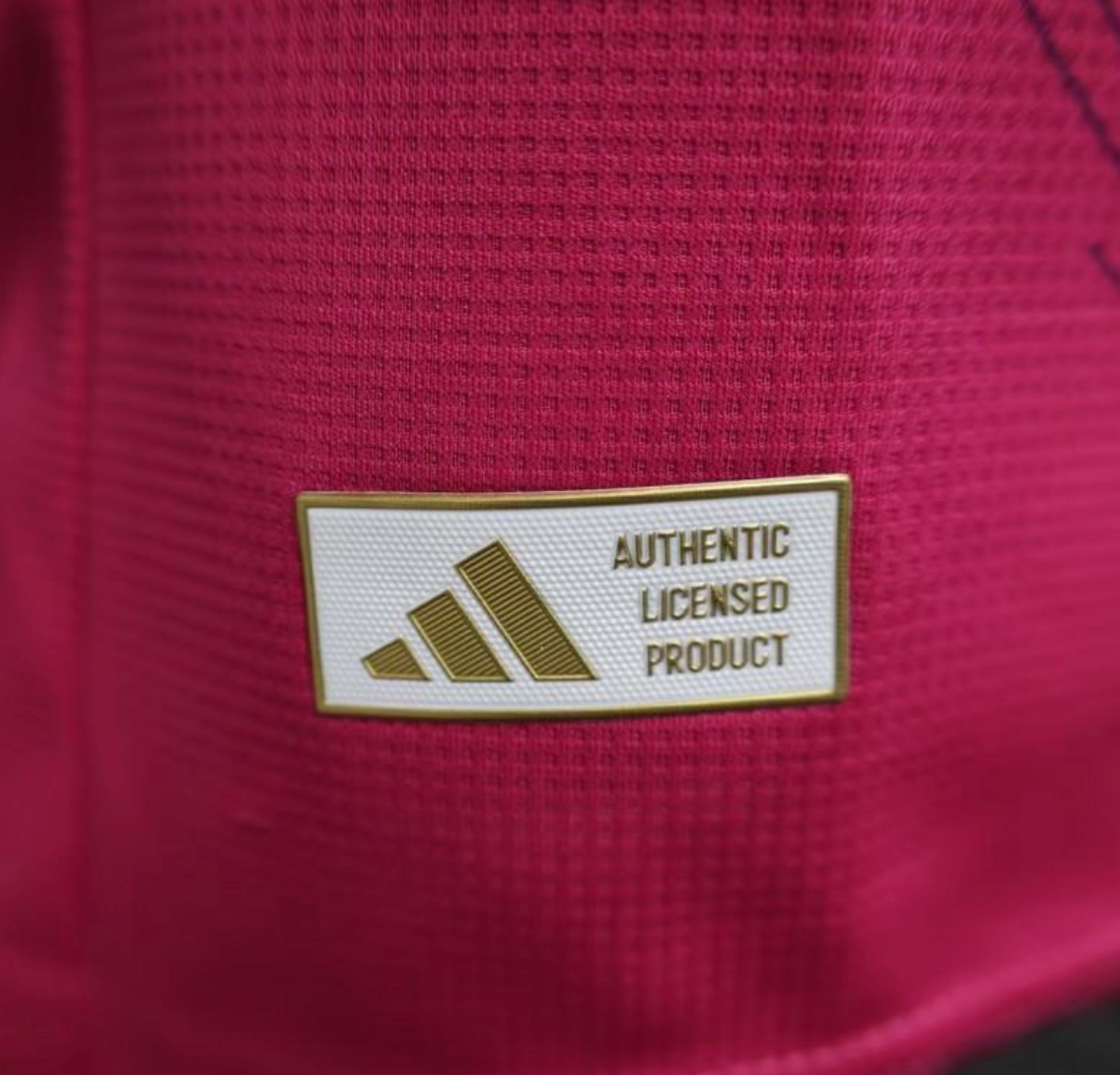 25/26 Real Madrid Purple Pink with Geometric Wave Pattern