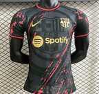 25/26 FC Barcelona Black with Pink Splash Design