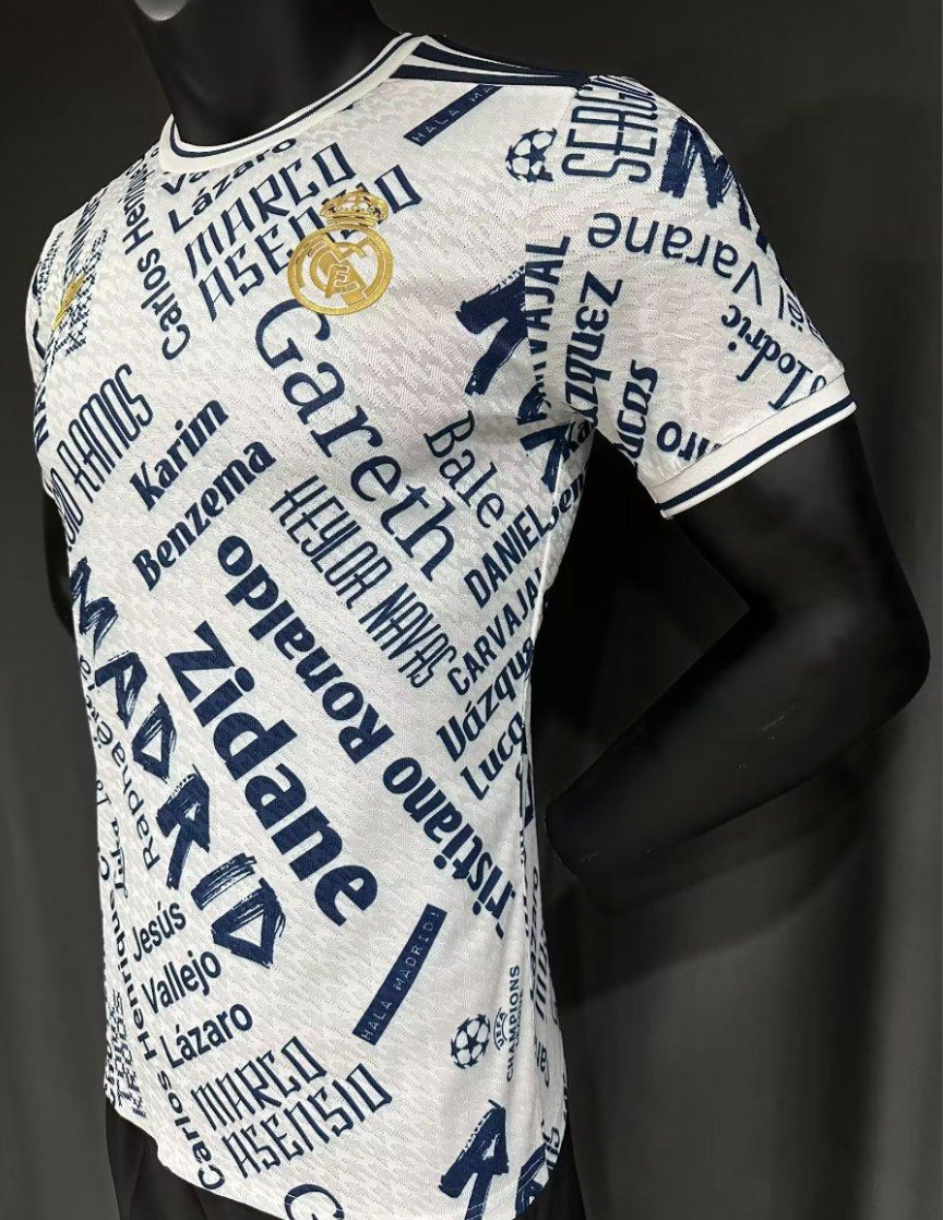25/26 Real Madrid White with Legendary Players Names