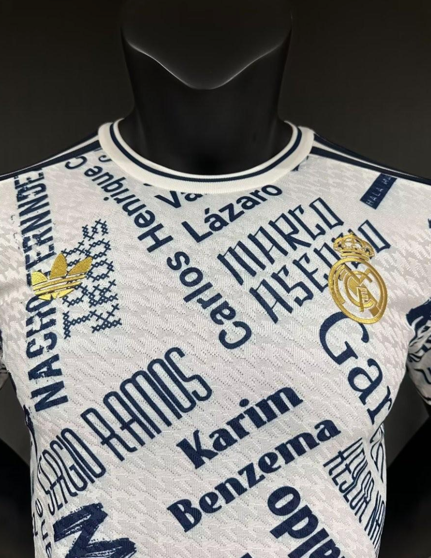 25/26 Real Madrid White with Legendary Players Names
