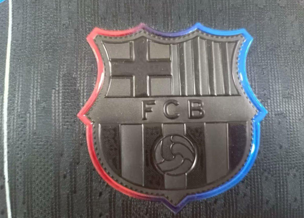 25/26 FC Barcelona Black with White Line Pattern