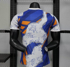 25/26 Real Madrid Limited Edition Blue Orange Abstract Pattern