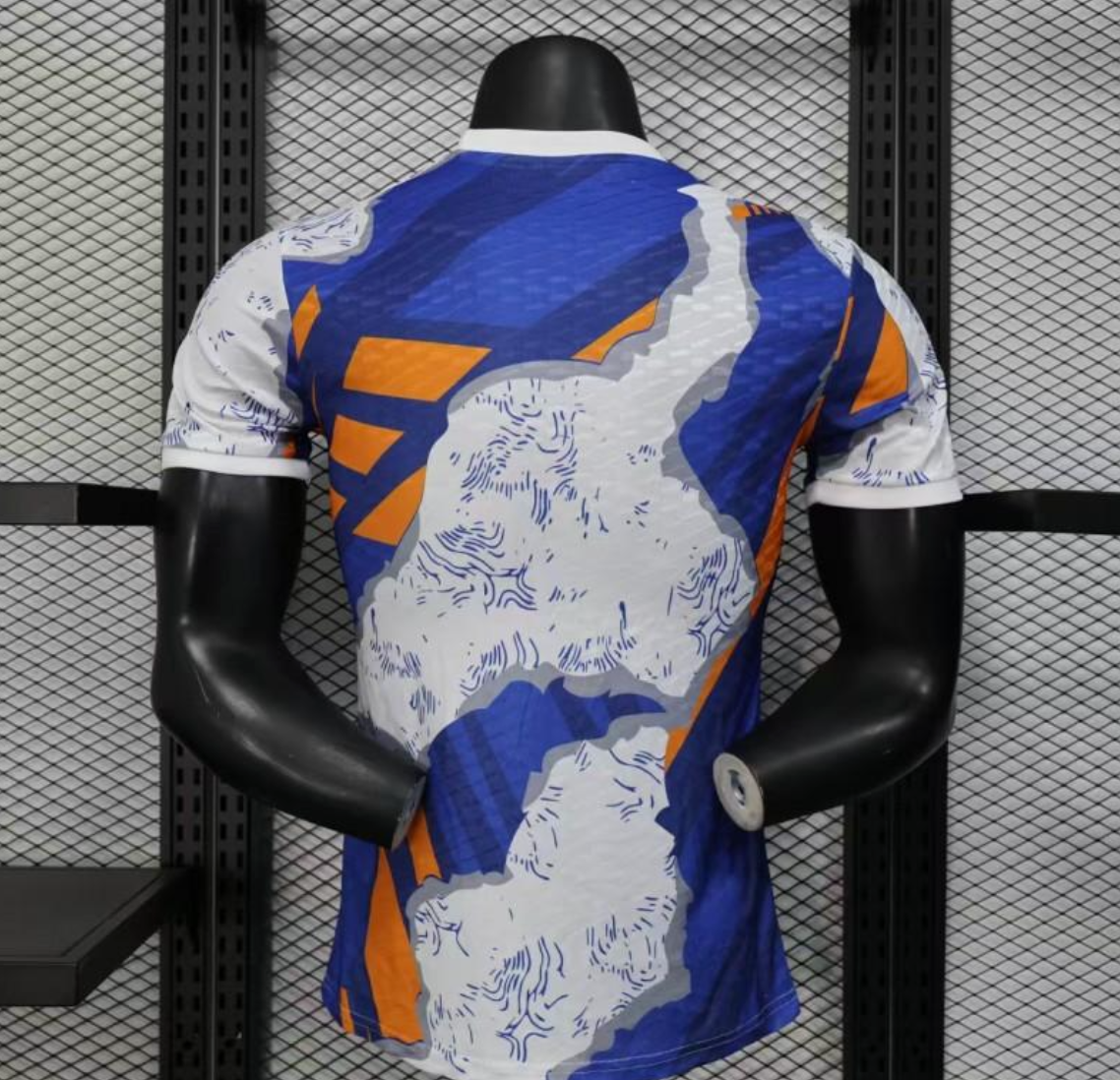 25/26 Real Madrid Limited Edition Blue Orange Abstract Pattern