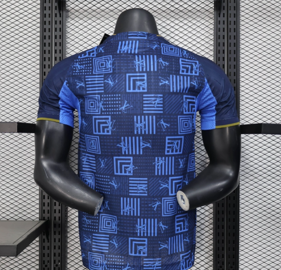 25/26 Player Version Real Madrid Blue Geometric Pattern Away